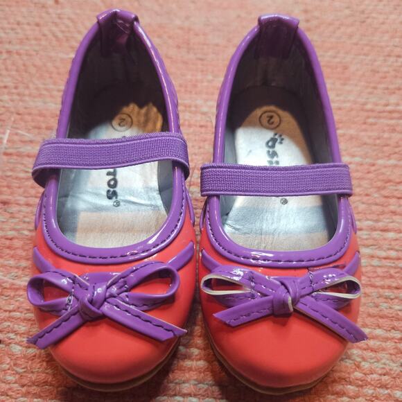 NWOT Ositos Pink and Purple Ballet Flats baby shoes - Picture 1 of 5